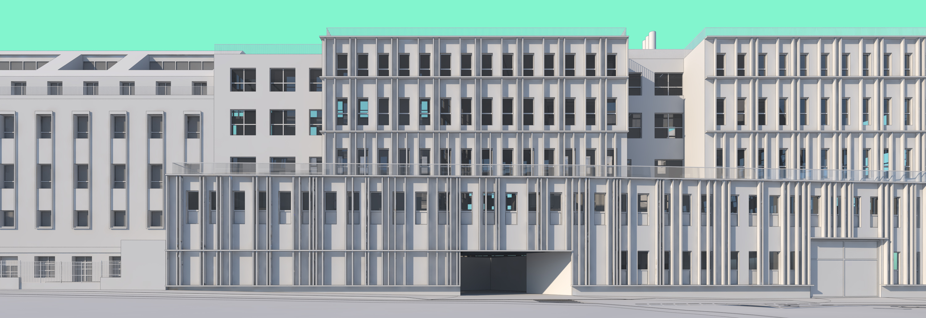 INSTITUT CURIE - Modélisation architecturale — vue 1