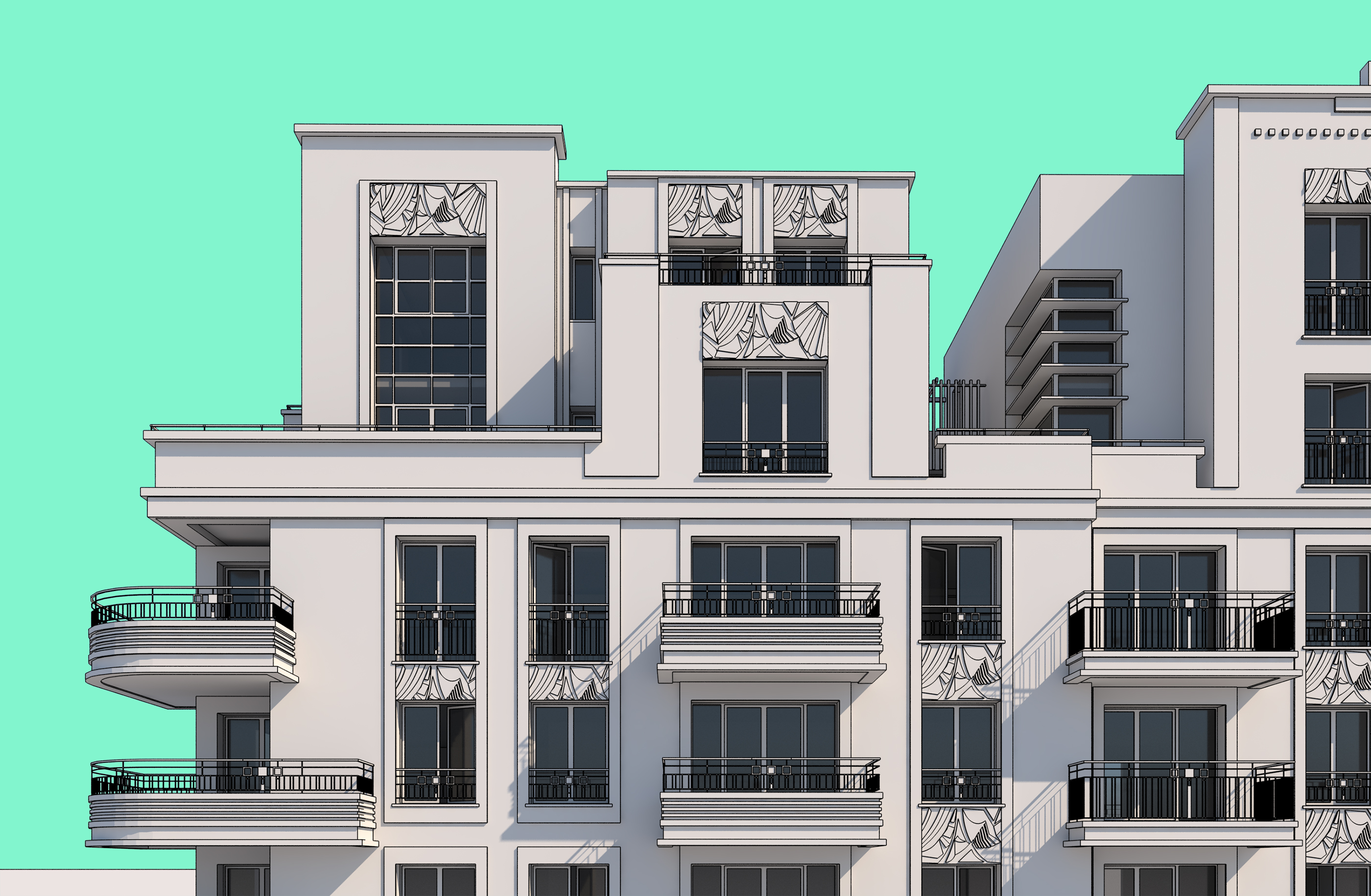 DOCKS - Modélisation architecturale — vue 1