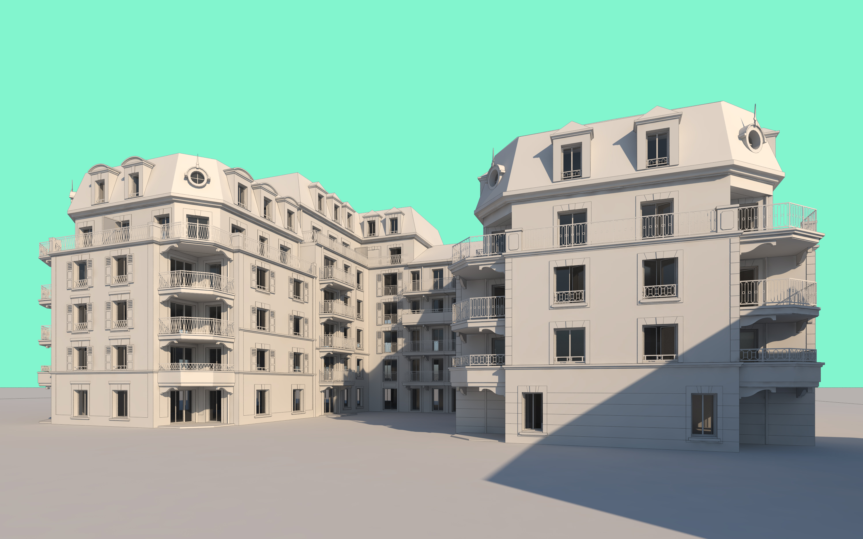 BOURCILLIERE - Modélisation architecturale — vue 1
