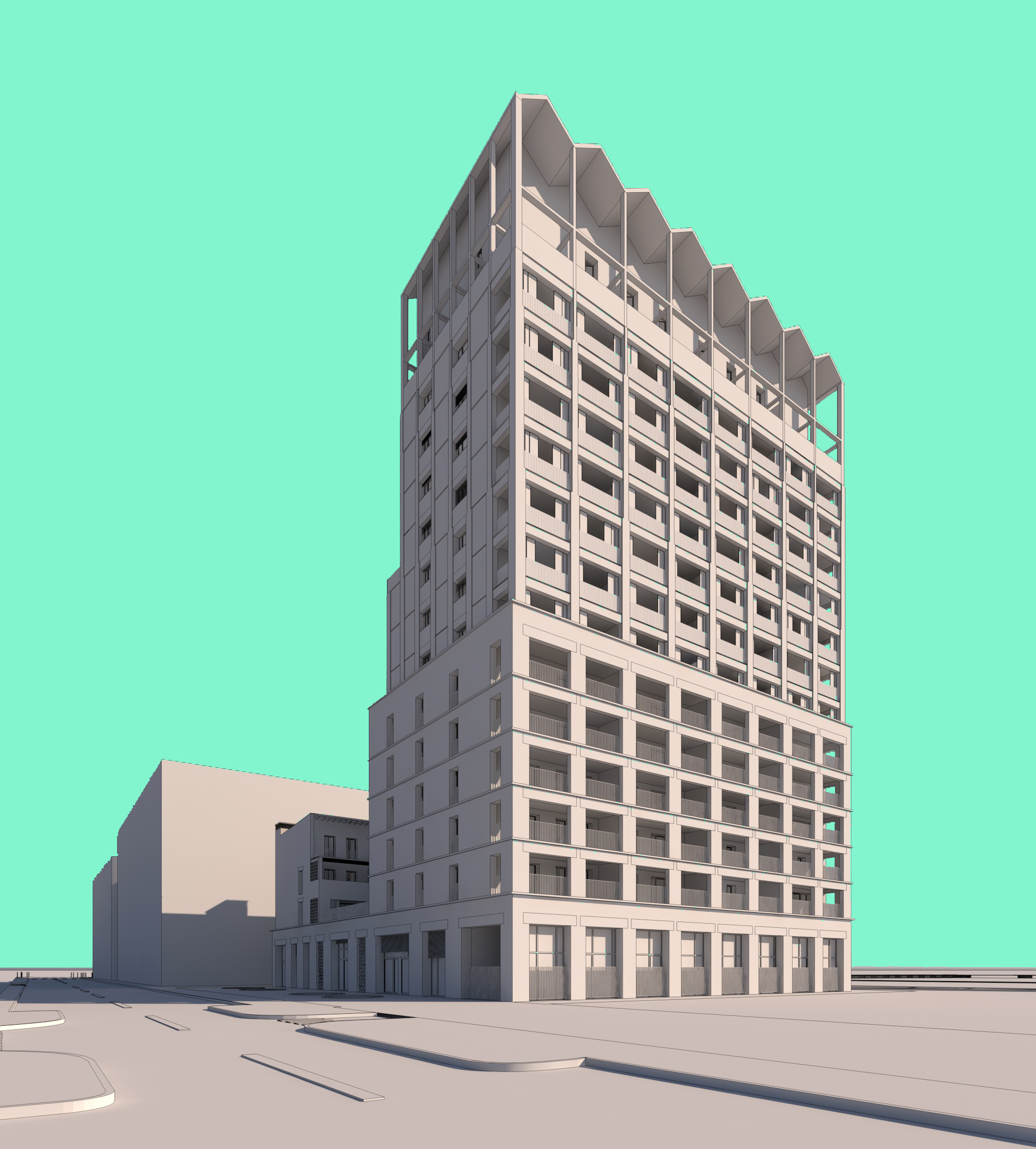 LYON - Modélisation architecturale — vue 1