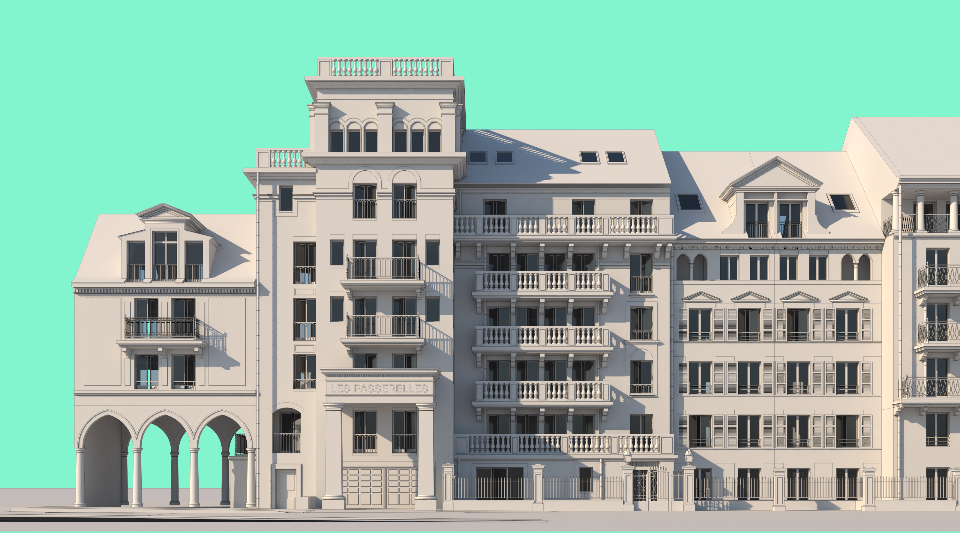 PASSERELLES - Modélisation architecturale — vue 1
